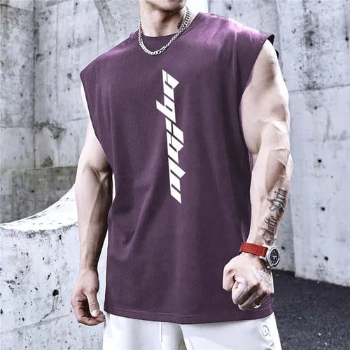 NEW Bodybuilding Sports Tank Tops Men Gyms Fitness Workout Sleeveless