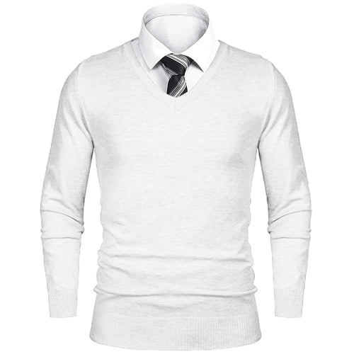 Animal Game Mens Business Sweater Casual V Neck Pullover Cold Blouse