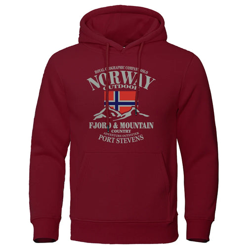Norway FjordFashion High Quality Hoody Oversize Casual Mountain