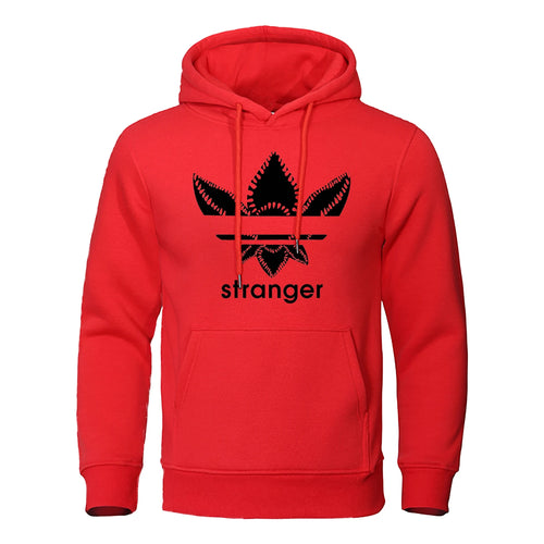Fun Stranger floral pattern printed hooded top,with a unique letter