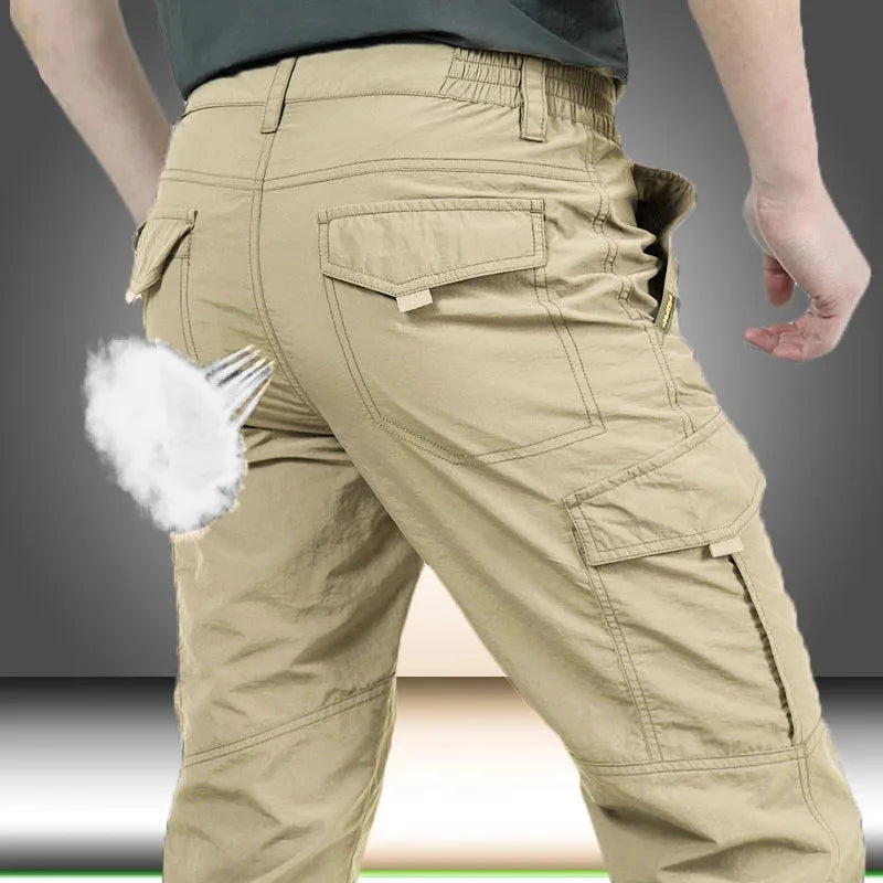 Summer Casual Lightweight Army Military Long Trousers Male Waterproof