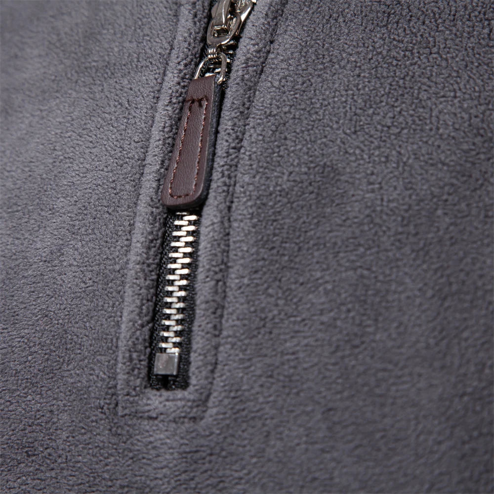 AIOPESON Brand Quality Thicken Warm Fleece Jacket for Men Zipper Neck