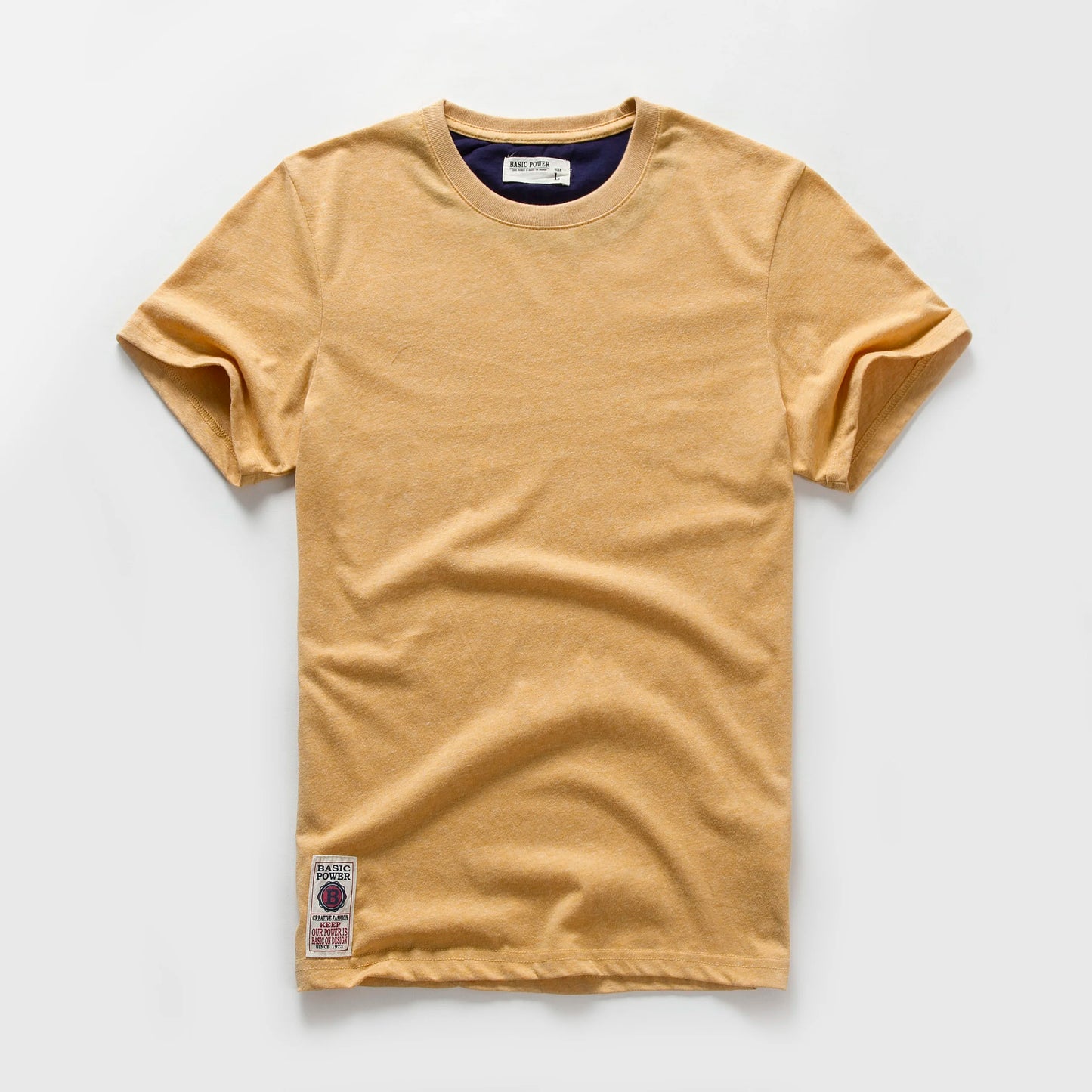 New Summer Men's t-shirt Cotton Solid T shirt Men Causal O-neck Basic