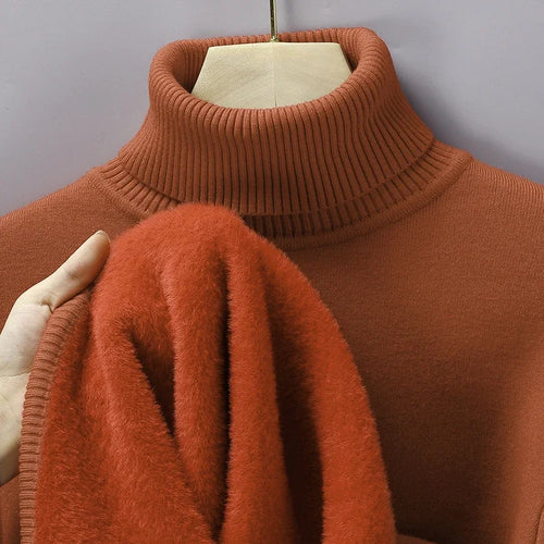 Sweatwear Mens Anti-pilling High Quality Knitted Turtleneck Sweater