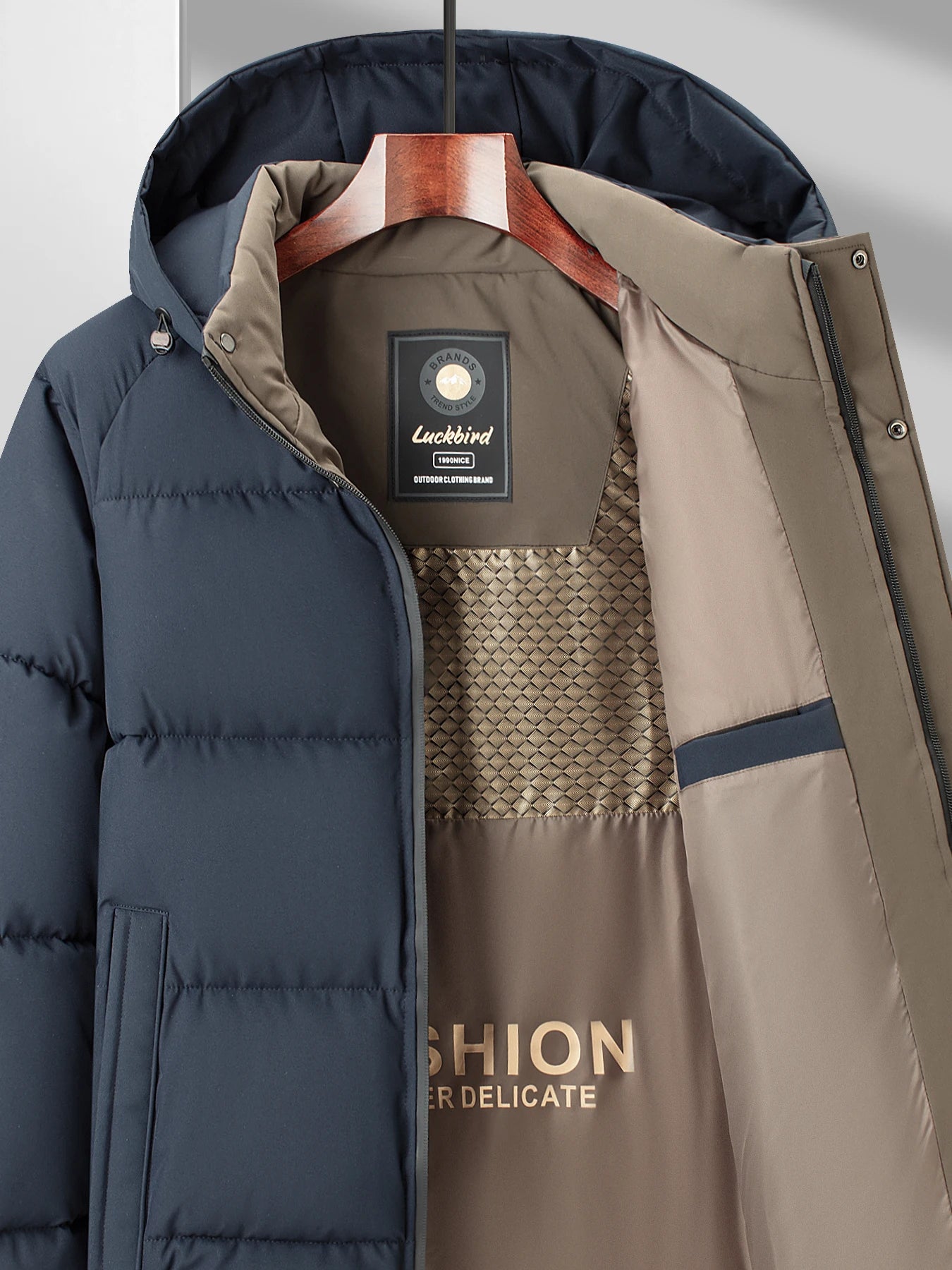 Men's winter warm cotton jacket for men's casual business trendy