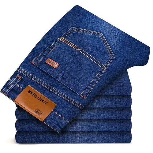 New Men Light Luxury Stretch Slim Fit Pants Comfortable Soft Business