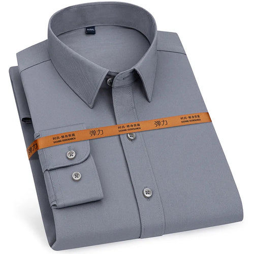 New men's dress shirt long sleeve thin free ironing business casual