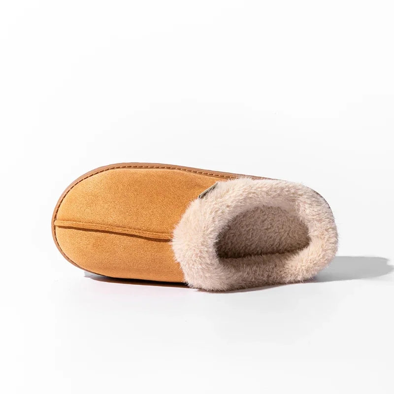 Women Fluffy Slippers for Autumn Winter Indoor EVA Thick Sole