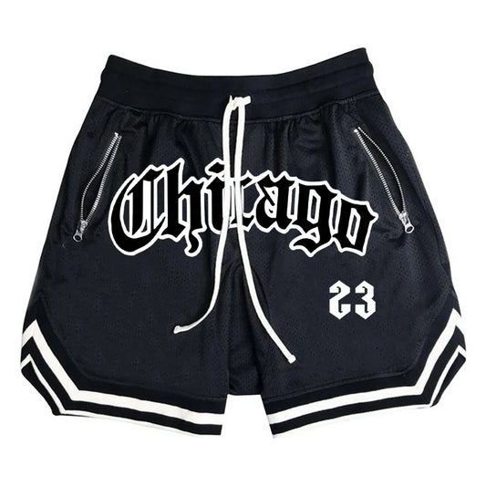 Summer New Men's Sports Fitness Shorts Men Basketball Game Training
