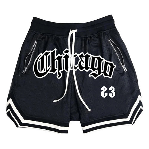 Summer New Men's Sports Fitness Shorts Men Basketball Game Training