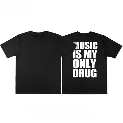 Alphabet Musicis My Only Drug Fun English Short-sleeved T-shirt Summer