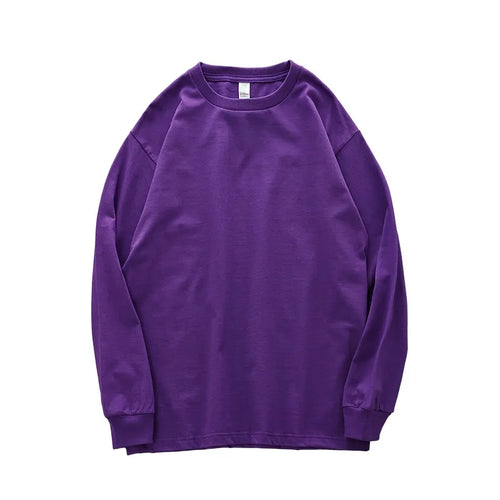 Dukeen 280g Heavyweight Long-Sleeved T-Shirt for Men 100% Cotton