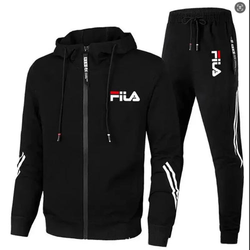 2026 Men's spring and Fall outdoor zipper jacket + sweatpants jogging