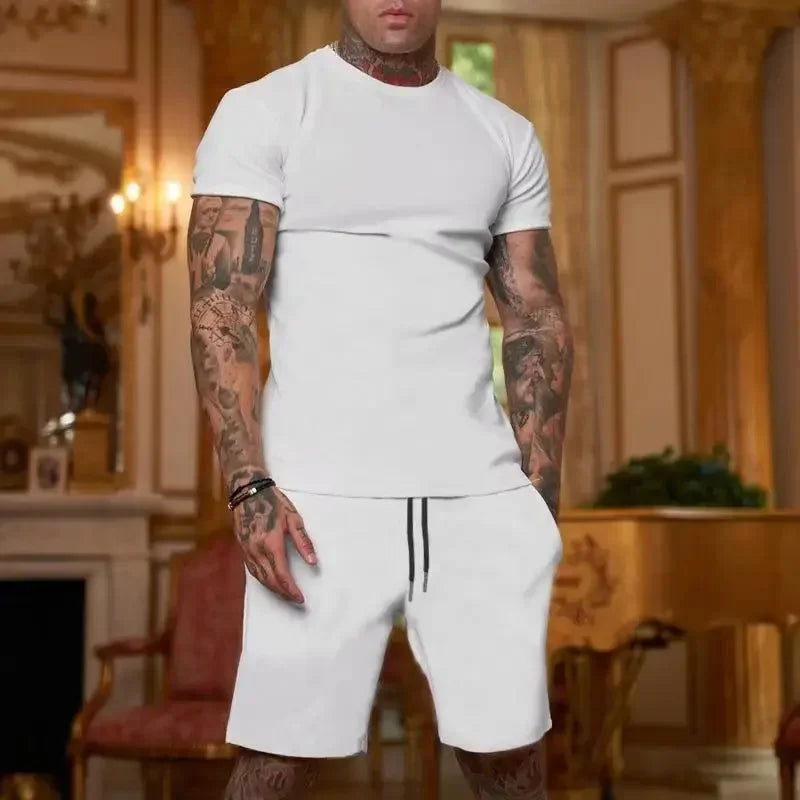 Fashionable and casual summer outdoor sports suit men's breathable