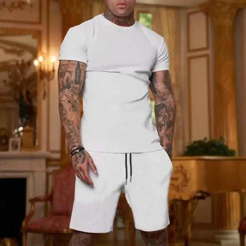 Fashionable and casual summer outdoor sports suit men's breathable