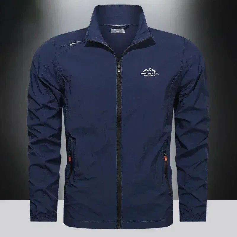 UPF100+ Men Summer Windbreaker Zip Pockets Uv Sun Protection Jackets