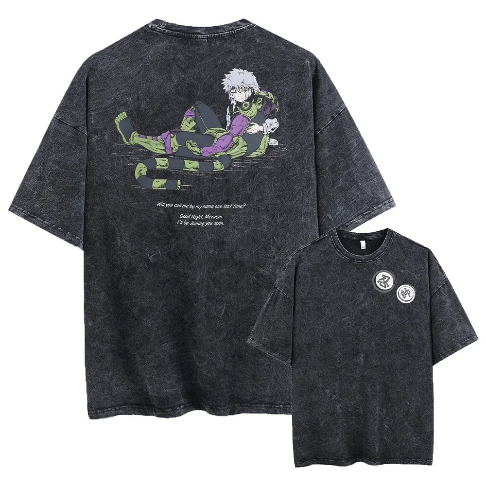 Anime Hunter X Hunter Washed New Arrival Mens Clothes Tee Shirt Homme