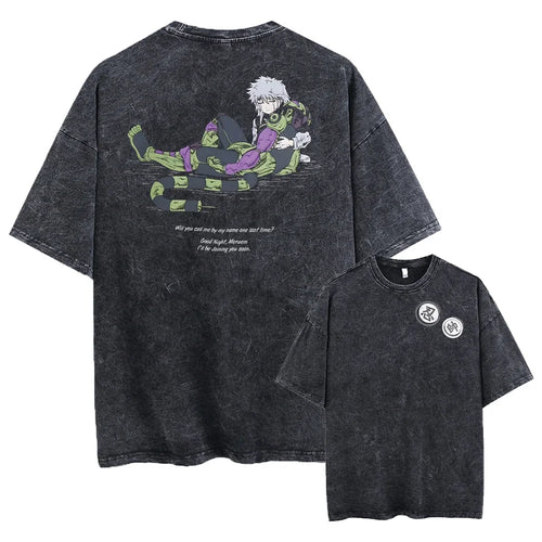 Anime Hunter X Hunter Washed New Arrival Mens Clothes Tee Shirt Homme