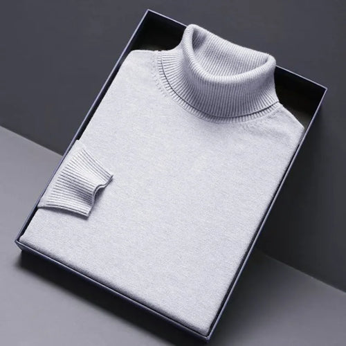 Animal Game Turtleneck Knitwear Luxury Men's Sweater Long Fit Pullover