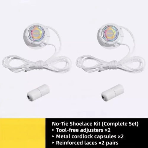 1 Pair Sport Shoe Locks | Quick-Adjust System, Pre-Installed for