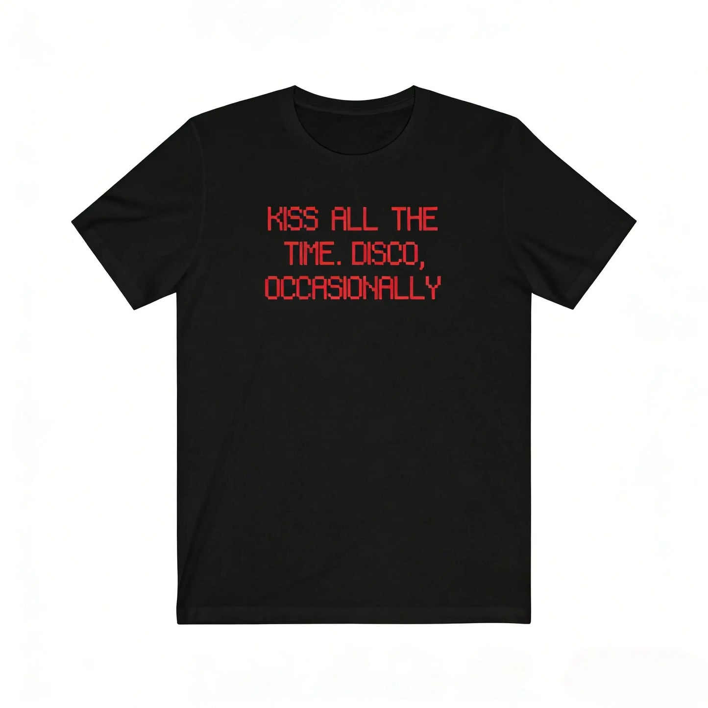 New Album Kiss All The Time. Disco Occasionally Print Cotton Shirt