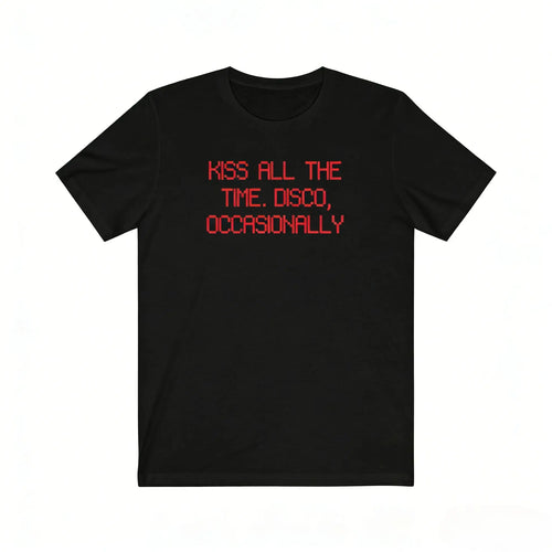 New Album Kiss All The Time. Disco Occasionally Print Cotton Shirt