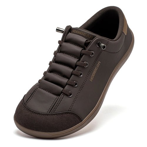 HOBIBEAR Unisex Barefoot Wide Toe Shoes Women Men Artificial Leather