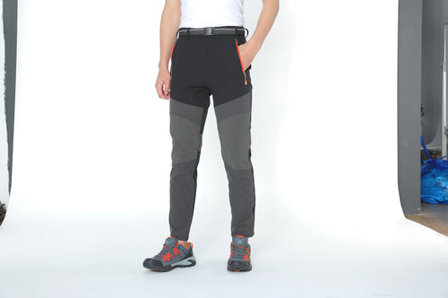 Men's mountaineering outdoor pants with four-sided elastic quick