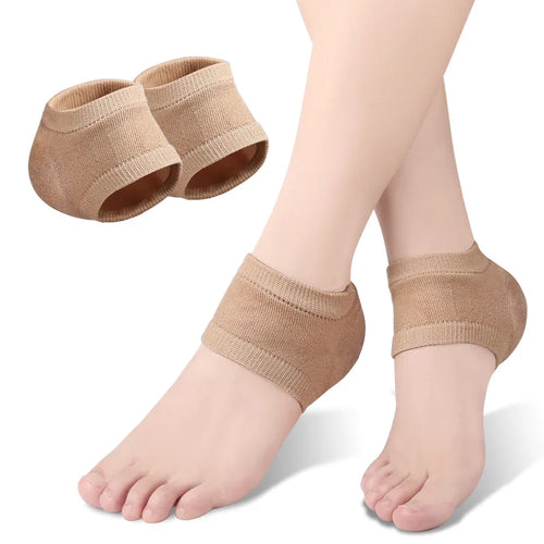 Silicone Gel Heel Protector Sleeve Pads Heel Cups Support Skin Cushion