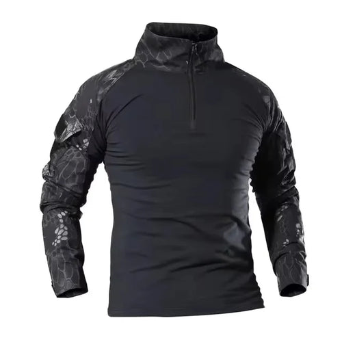 Men's Outdoor Tactical Hiking T-Shirts,Hunting Camouflage Long Sleeve