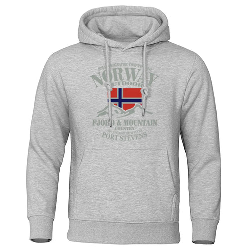Norway FjordFashion High Quality Hoody Oversize Casual Mountain