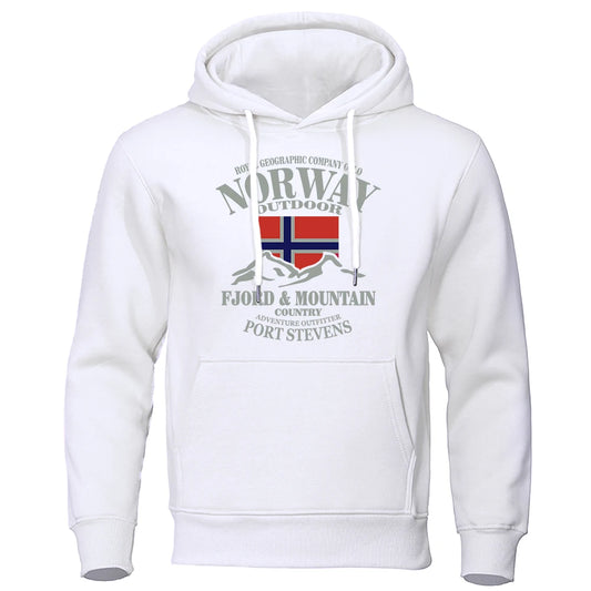 Norway FjordFashion High Quality Hoody Oversize Casual Mountain