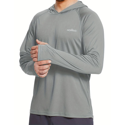 Men's UPF 50+ Sun Protection Hoodie T-Shirts Long Sleeve SPF/UV Quick