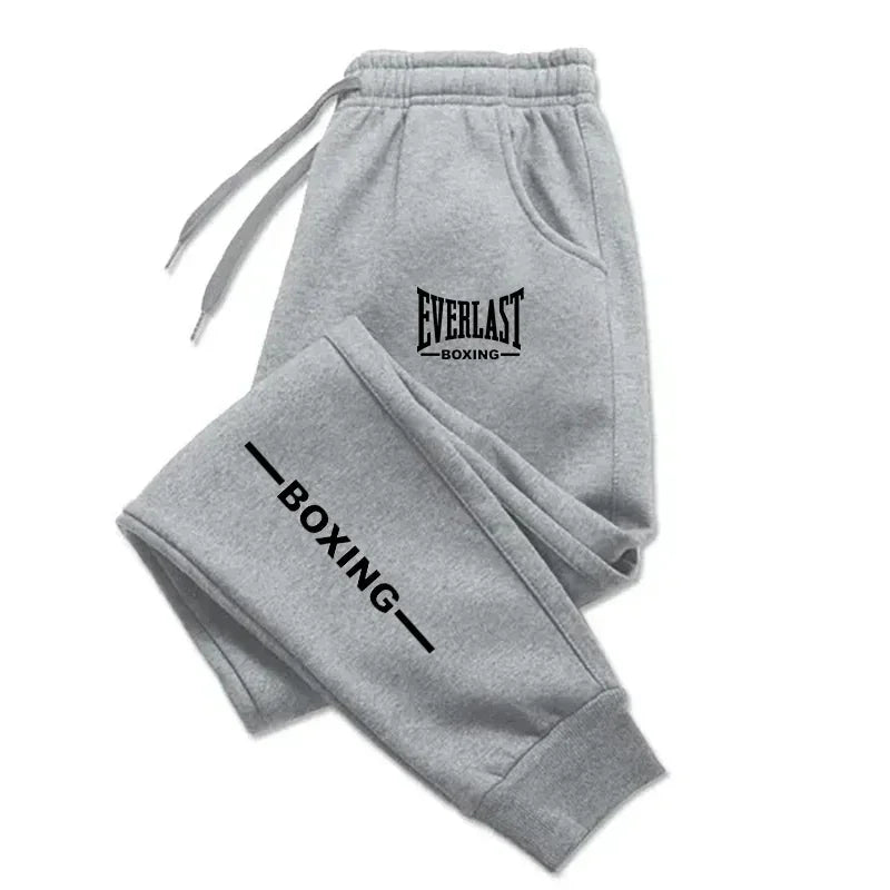 2025 Autumn Winter EVERLAST Printed Running Pants Men Women Outdoor