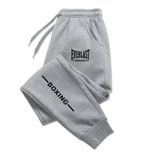 2025 Autumn Winter EVERLAST Printed Running Pants Men Women Outdoor