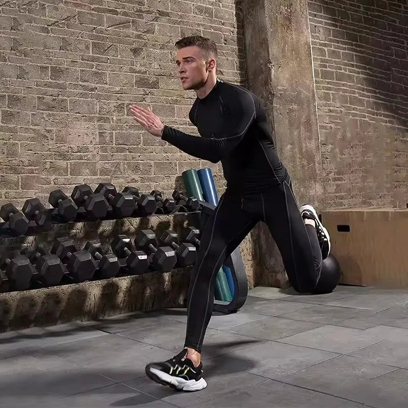 Men Compression Long Sleeve T Shirt Sportswear Male Skinny Tshirt