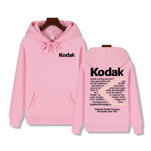 Kodak Brand New Retro Trend Y2K Print Fashion Men‘s Sportswear Autumn