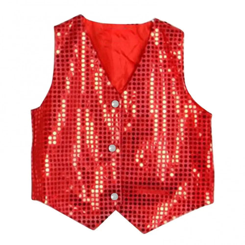 Children Shining Sequins Clothes Boys Students Christmas Stage