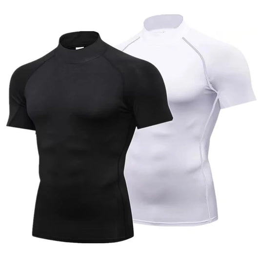 Compression T Shirt Men Quick Dry Short Sleeve Casual Summer
