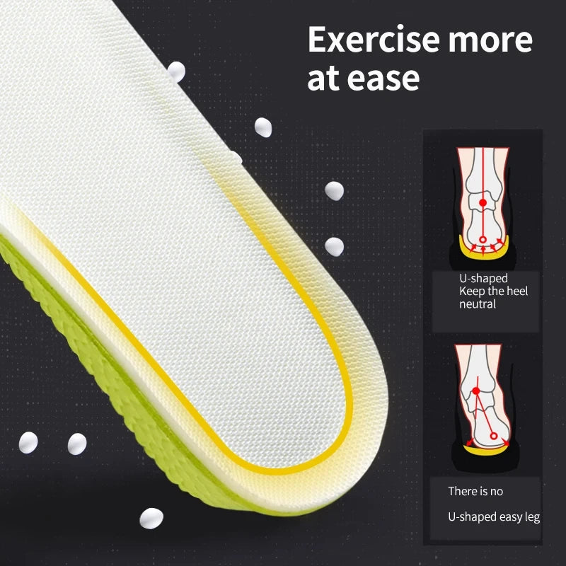 1Pair Sports Shock Absorption Insole for Feet Height Increase