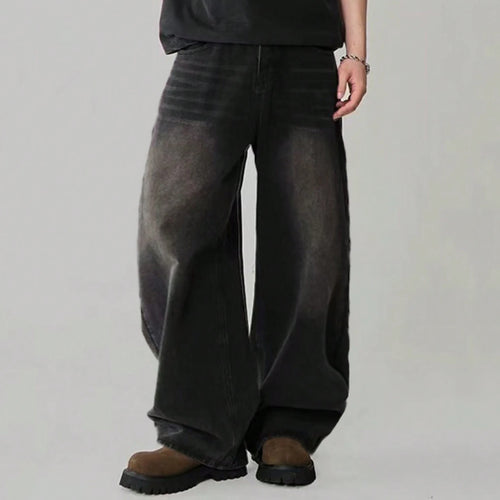 Four Season Men's Jeans Korean Version Student Casual Pants High