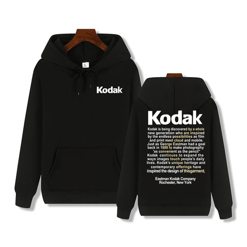 Kodak Brand New Retro Trend Y2K Print Fashion Men‘s Sportswear Autumn