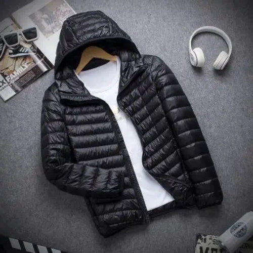 New Autumn And Winter Down Jacket Men's Fashion Hooded Super Light