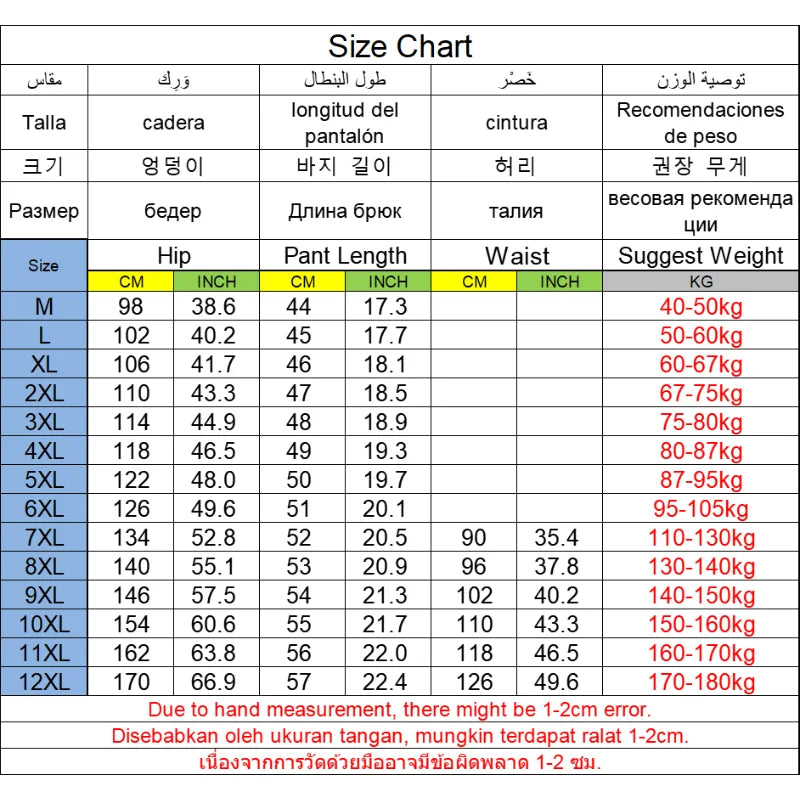 Men's Shorts Plus Size 50-180kg 10XL 11XL 12XL Breathable Comfort