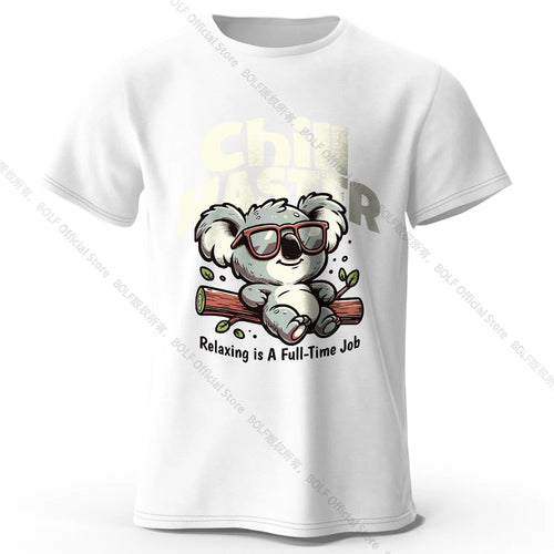 Whimsical Hand-painted Animal T-shirt 100% Cotton - Cute Cartoon Style