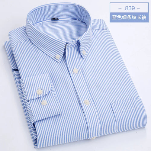 Men's long sleeve shirt Oxford woven casual non-ironing spring summer