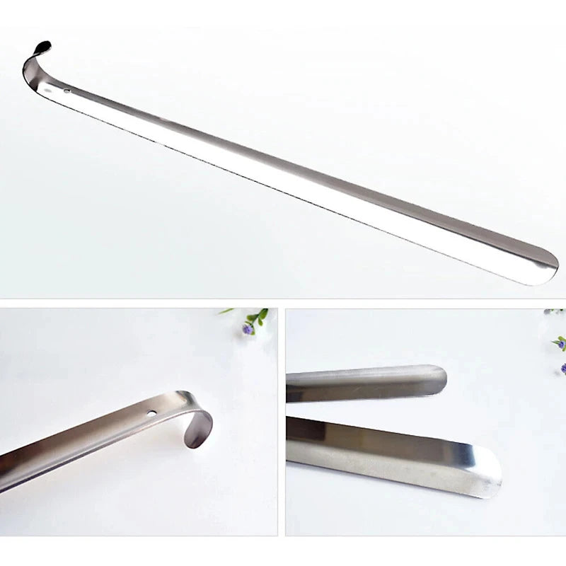 52cm Extra Long Shoe Horn Stainless Steel Silver Metal Shoes Remover