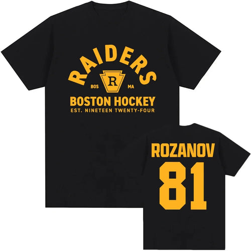 2026 New Rozanov 81 Boston Raiders 100%cotton men's shirt Graphics