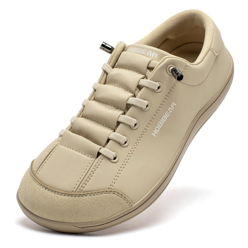 HOBIBEAR Unisex Barefoot Wide Toe Shoes Women Men Artificial Leather