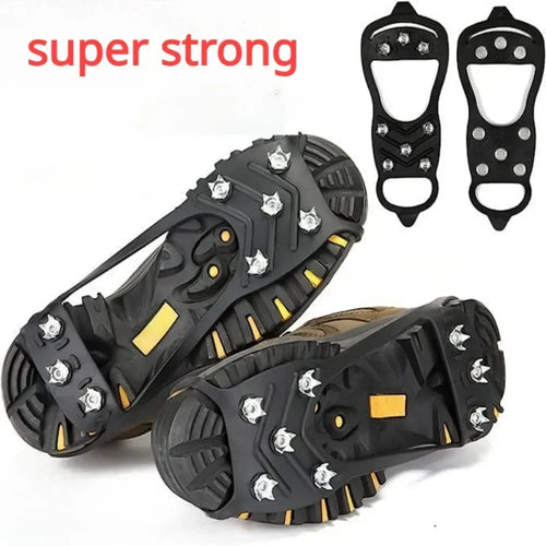 8 Teeth Ice Gripper Spike for Shoes Winter Outdoor Anti-Slip Hiking